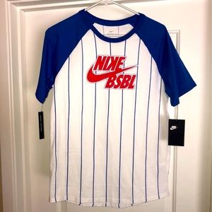 Nike Baseball Boys Shirt White XL New WithTags